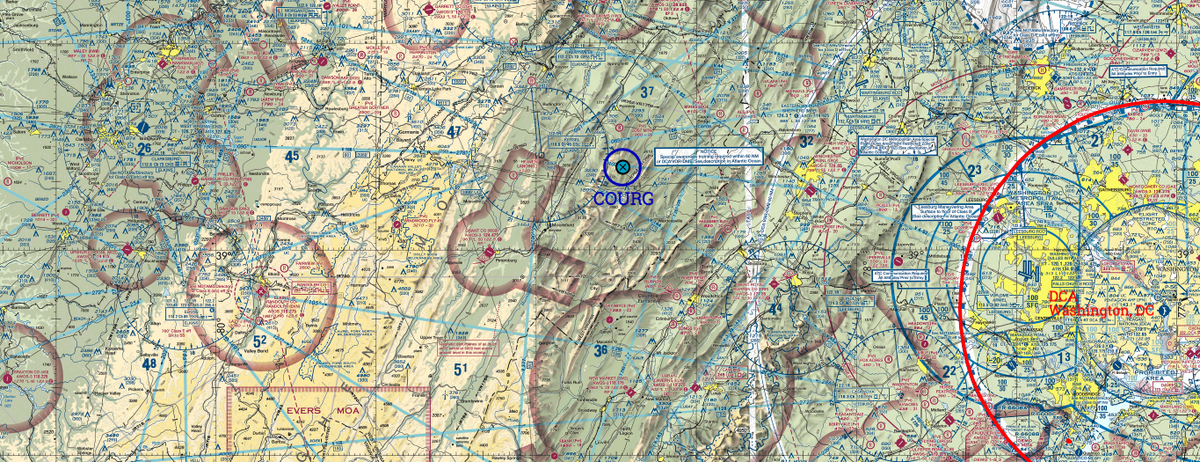 COURG / Aviation waypoint graphic