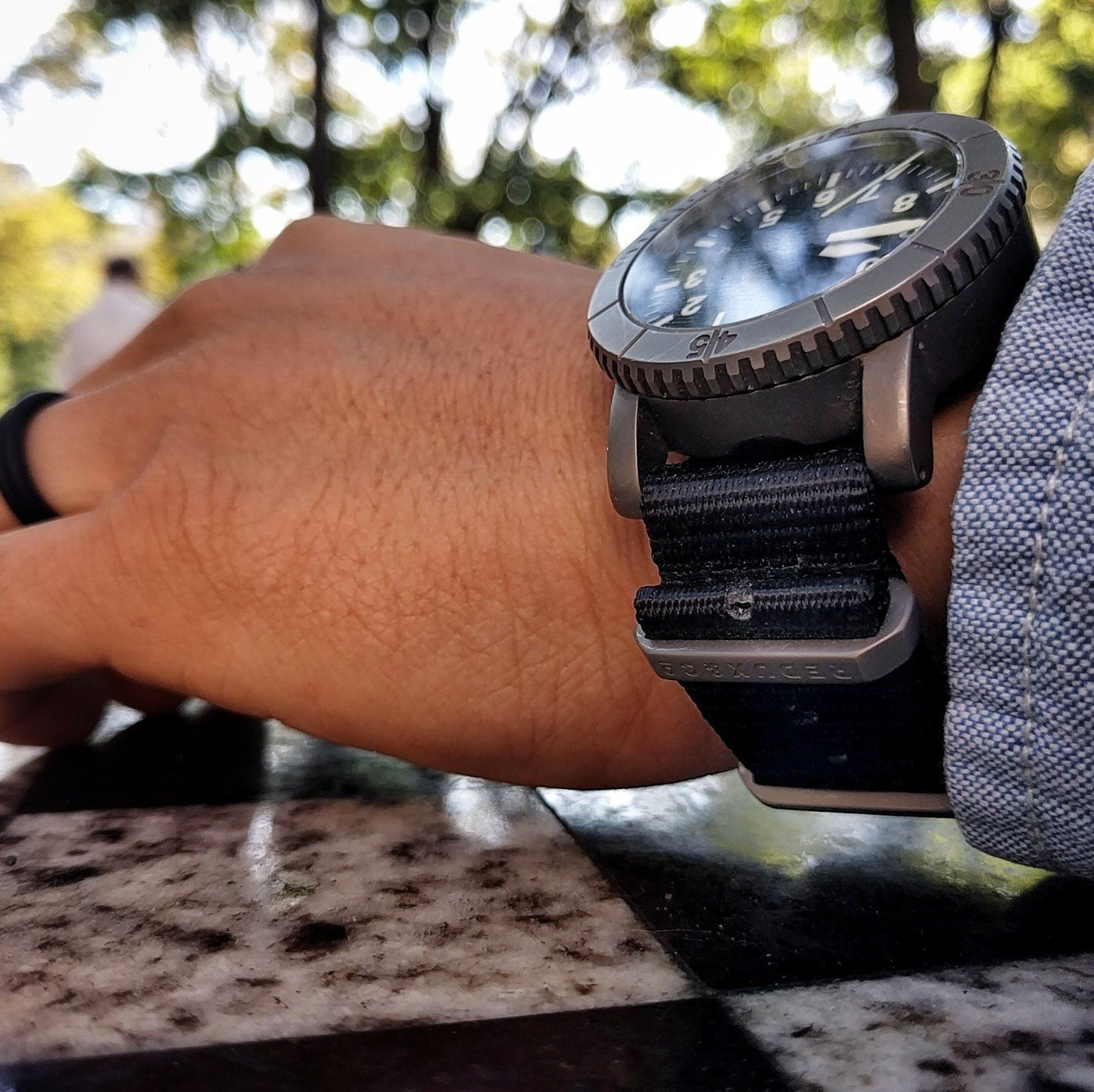 Ballistic Nylon Two Piece Strap: Black 20mm - Redux & Co.