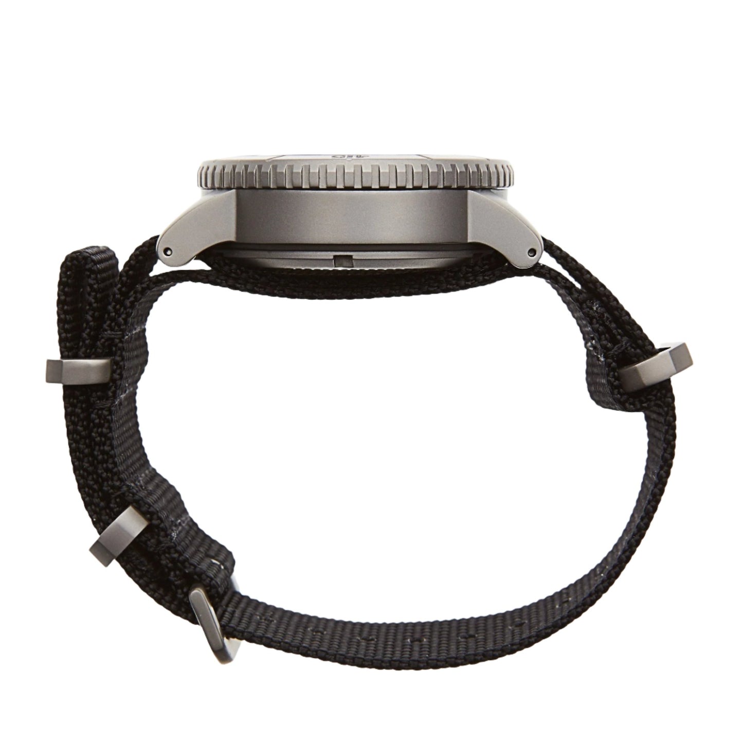 Ballistic Nylon G10/NATO Mil-Strap: Black 20mm - Redux & Co. Watch Strap with Titanium Hardware