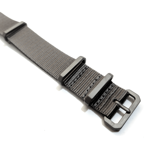 Ballistic Nylon G10/NATO Mil-Strap: Titanium 20mm - Redux & Co.