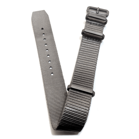Ballistic Nylon G10/NATO Mil-Strap: Titanium 20mm - Redux & Co.