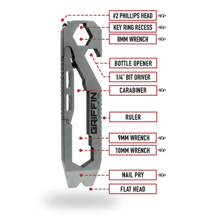 Griffin x Redux Limited Edition Titanium EDC Adventure Pocket Tool