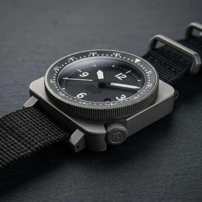 The HONNR A-9 — Titanium Mission Watch