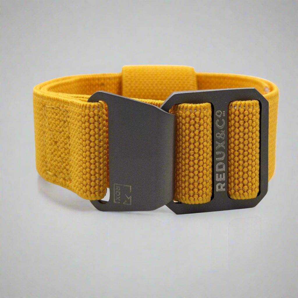 Paratrooper Strap Yellow with Titanium Hardware