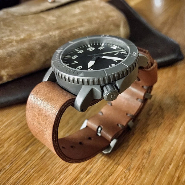 Double Layer Single Pass American Leather Strap